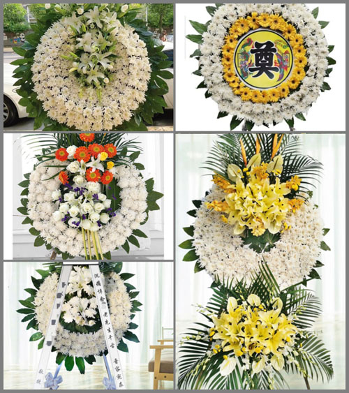 山西朔州朔城区沙塄河乡张家嘴村花圈速递